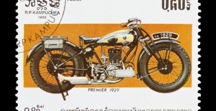 motorcycle stamp