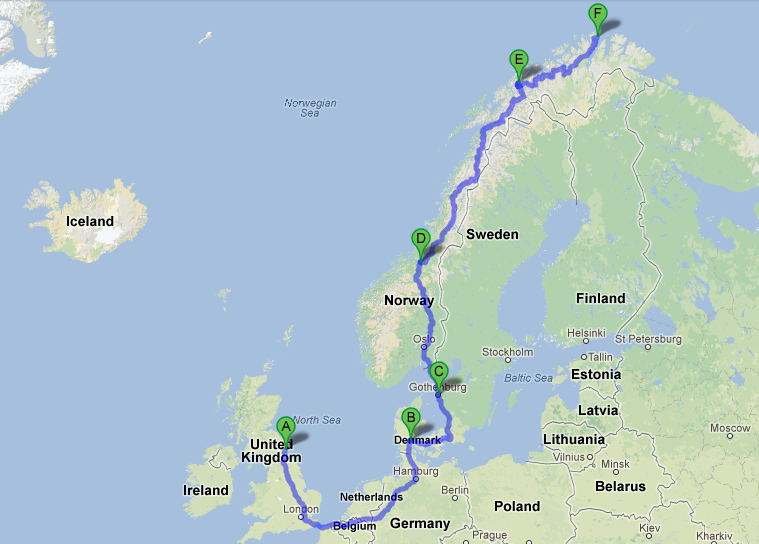 Arctic Ride Route