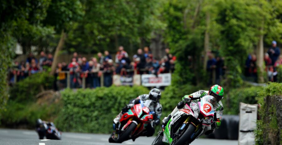 James Hillier leads Michael Dunlop at Union Mills