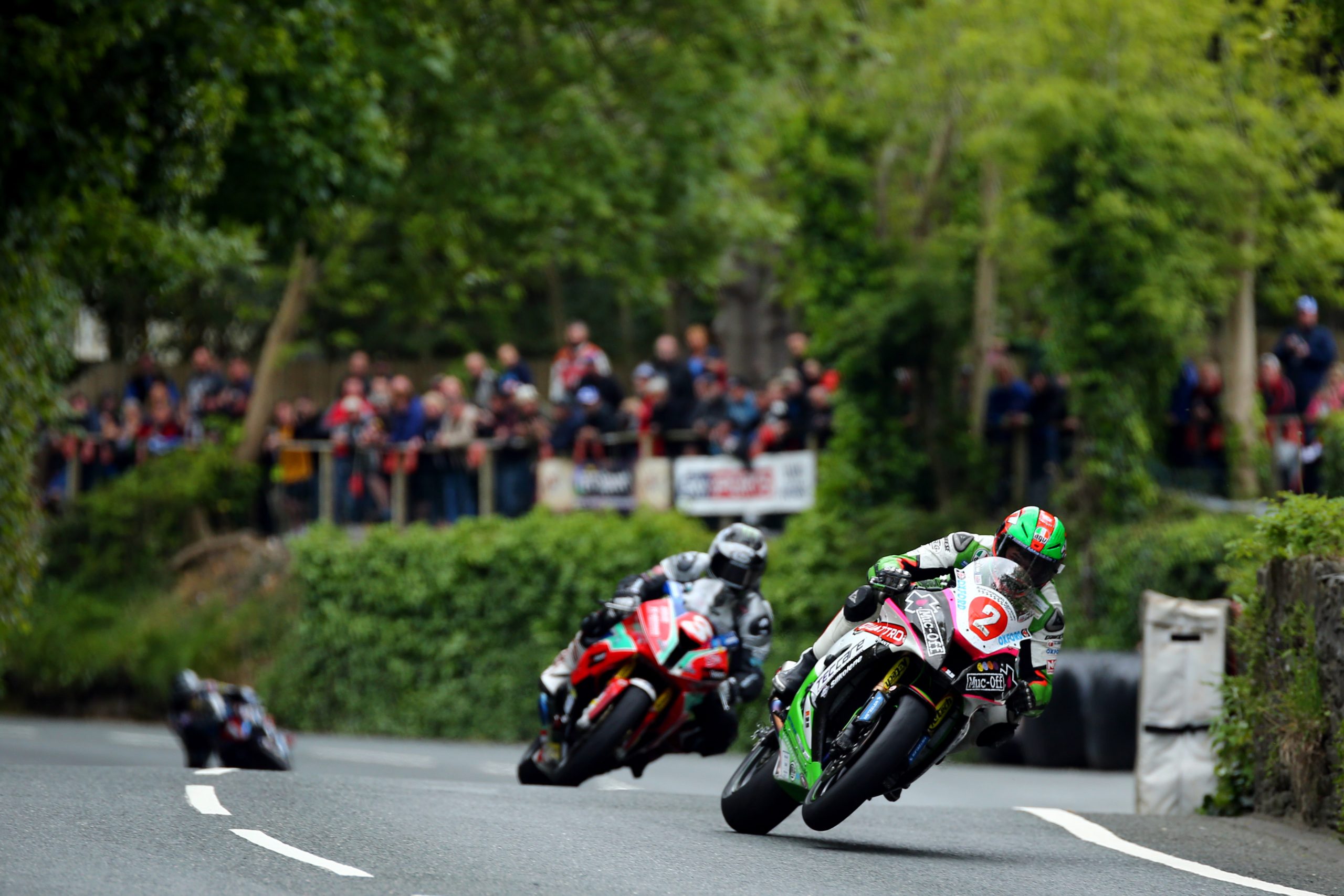 James Hillier leads Michael Dunlop at Union Mills