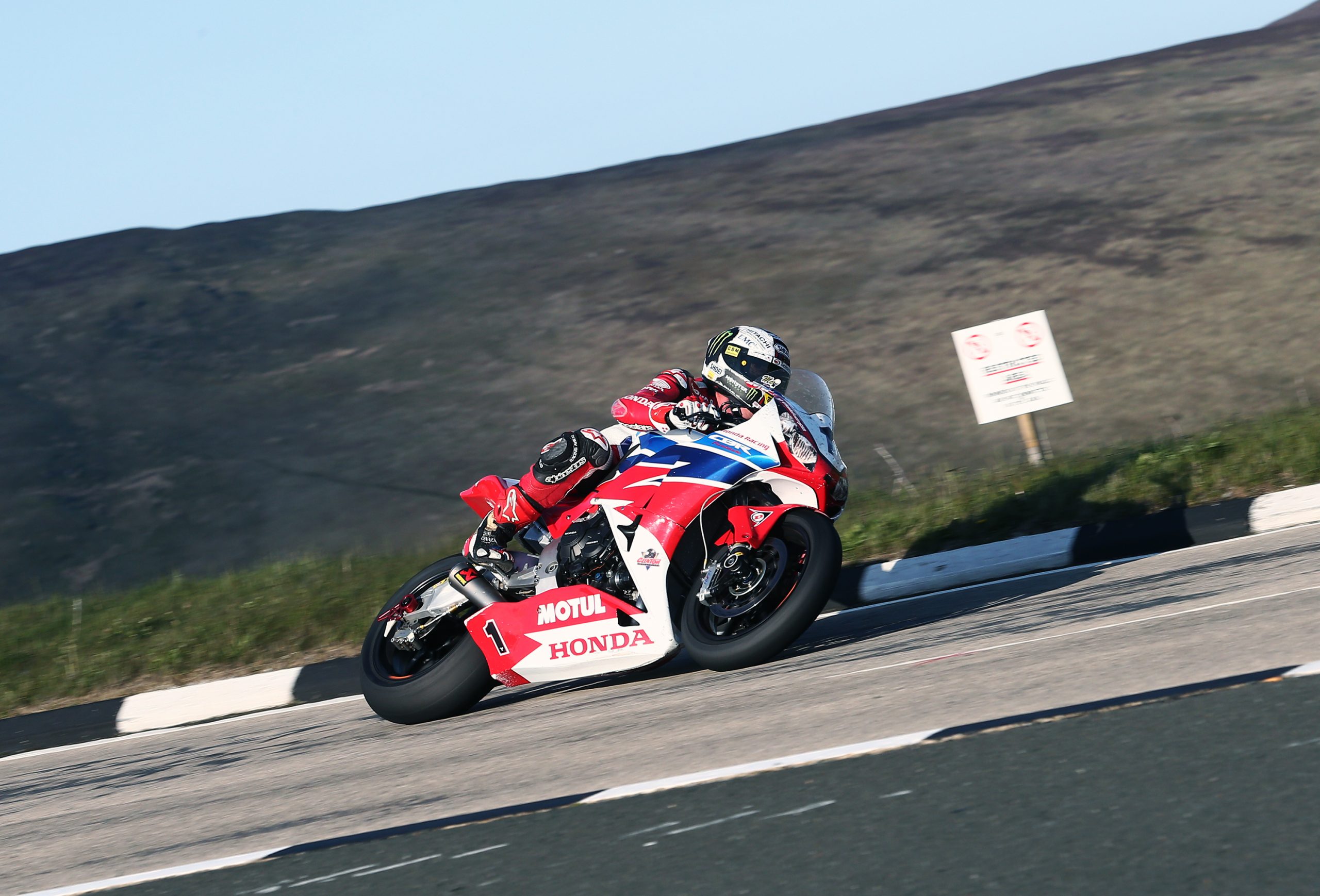 John McGuinness racing at Isle of Man TT