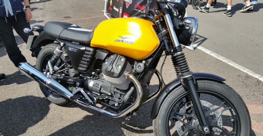 Yellow Moto Guzzi