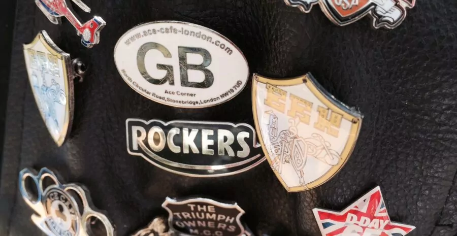 Biker badges