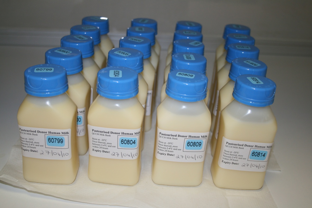 Cartons of hospital milk