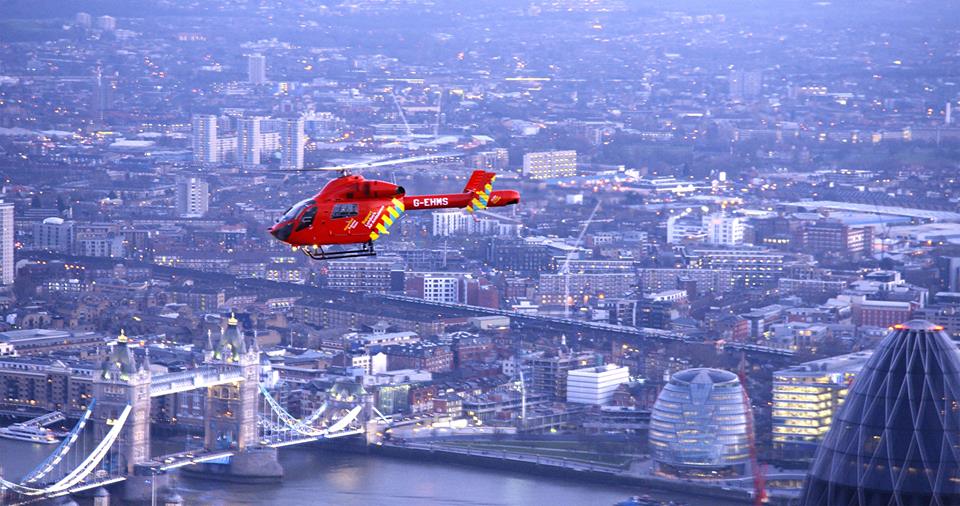 London's Air Ambulance helicopter