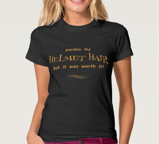 Helmet Hair T Shirt