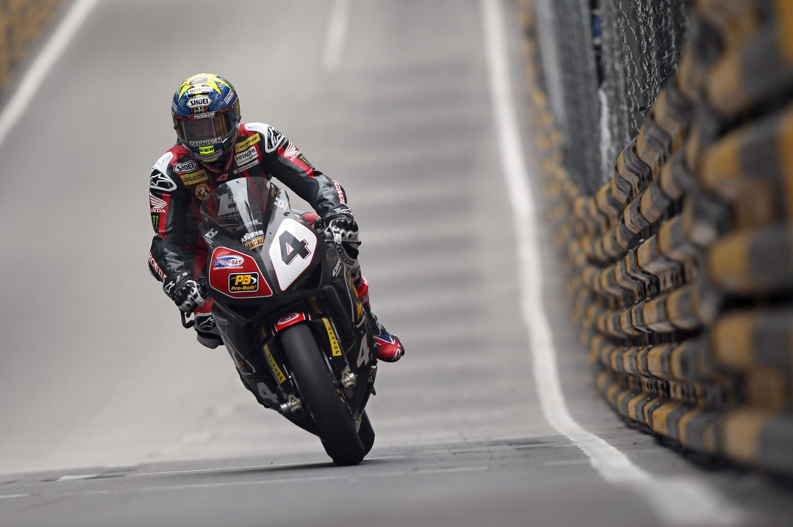 John McGuinness - Macau 2014 image by Stephen Davison - Pacemaker Press International