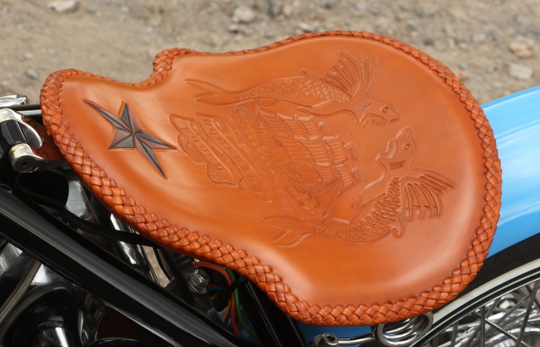 custom seat on motorcycle