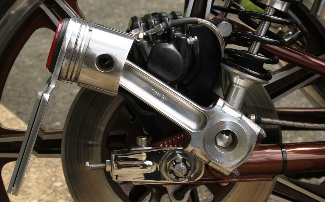 side mount for number plate on motorcycle