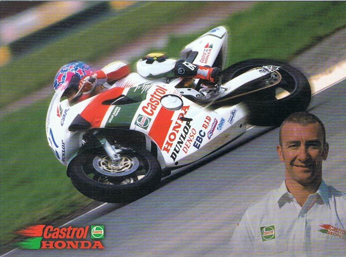 British motorcycle racers Jim Moodie