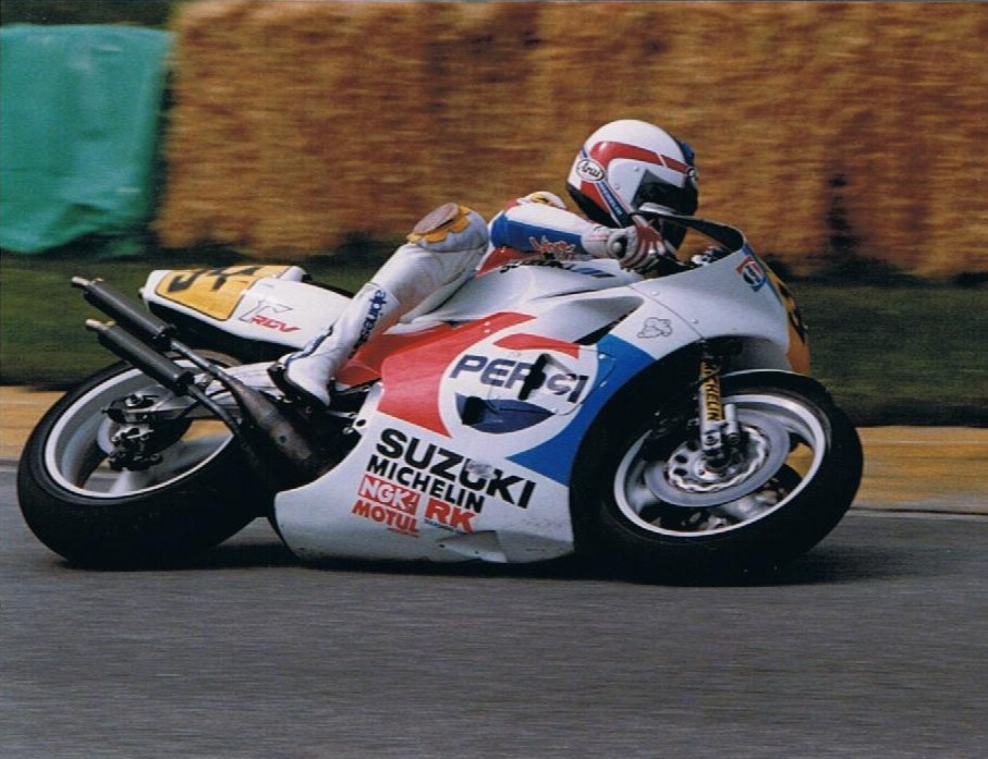 Kevin Schwantz - Salzburgring - 1988. Credit: Phil Wain's Family Archive