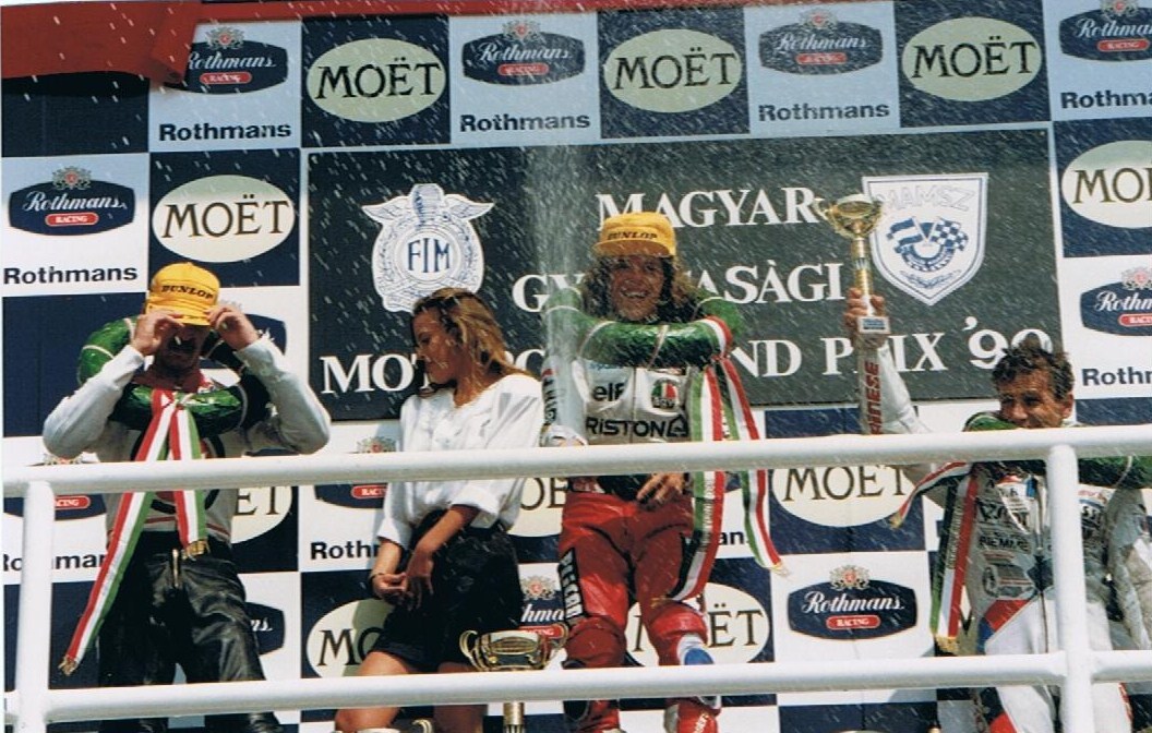 Loris Capirossi - Hungaroring - 1990. Credit: Phil Wain's Family Archive