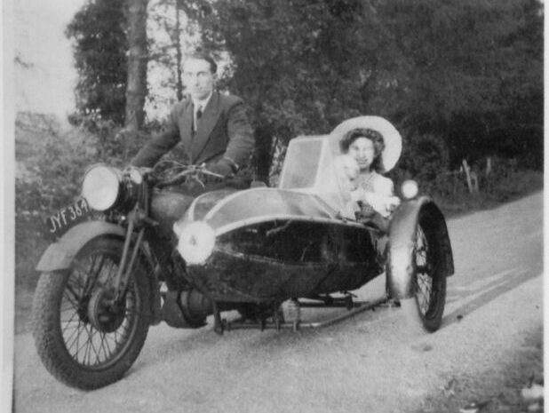 Mr Lewis & sidecar