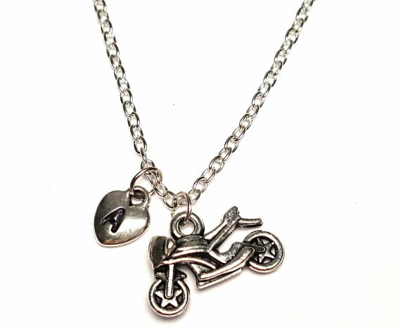 personalised motorcycle necklace