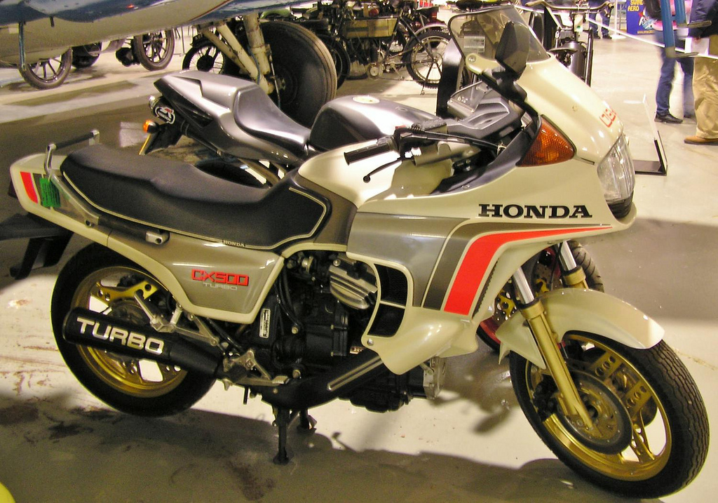 The first production motorcycle with fuel injection: The Honda CX500 Turbo credit PSParrot Flickr