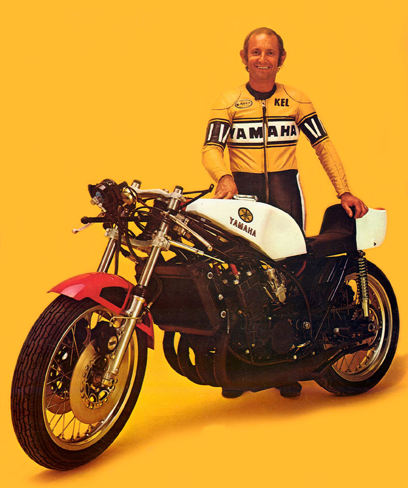 The ultimate two stroke Kel Carruthers and his Yamaha TZ-750A credit Insomnia Cured Here