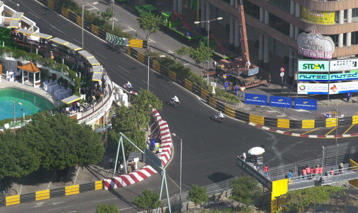 Lisboa Corner, Macau GP credit Phil Wain's Family Archive 