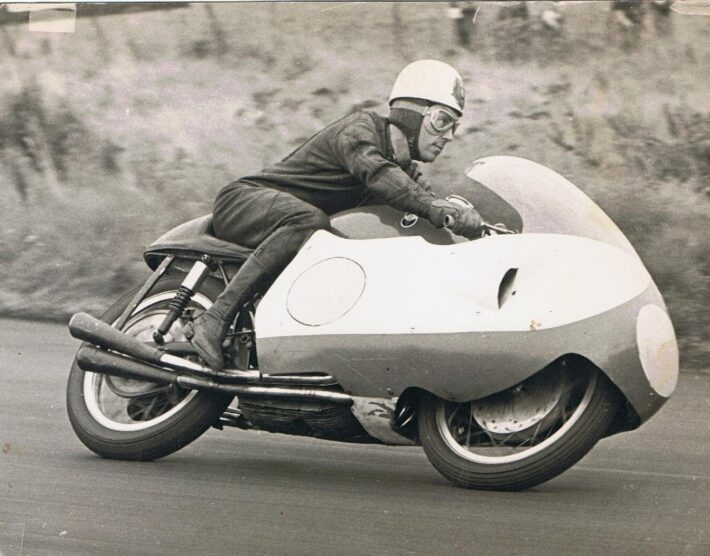 Geoff Duke on the Gilera 500 credit Phil Wain's Family Archive