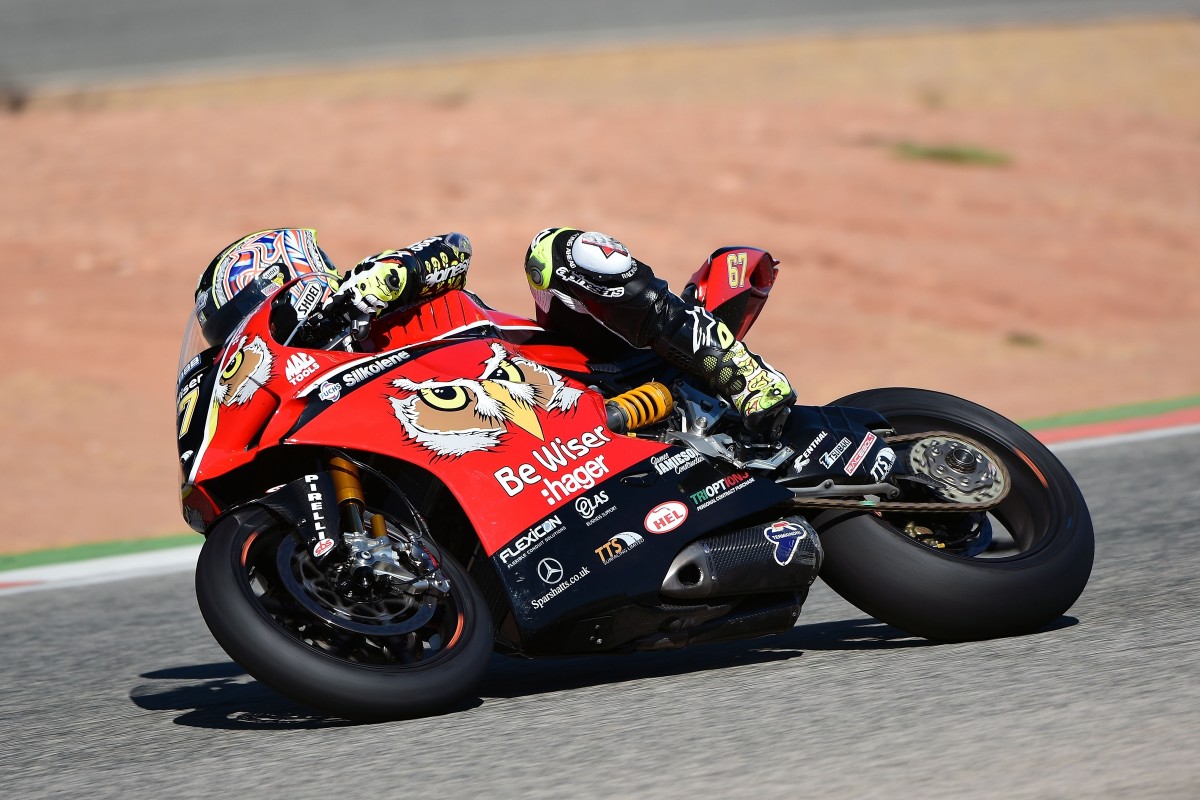 Shane Byrne testing in Spain image courtesy of Jon Jessop Photography