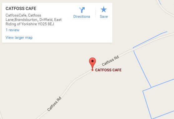 Catfoss Cafe map