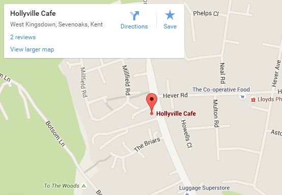 Hollyville Cafe map
