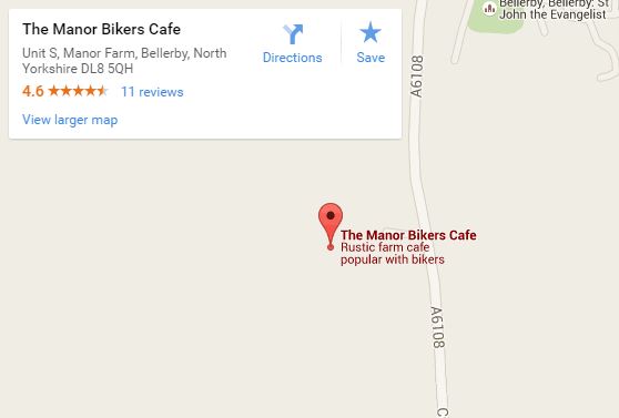 Manor Cafe map