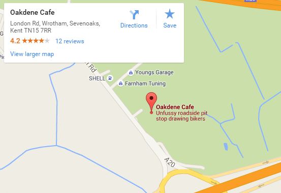 Oakdene Cafe maps