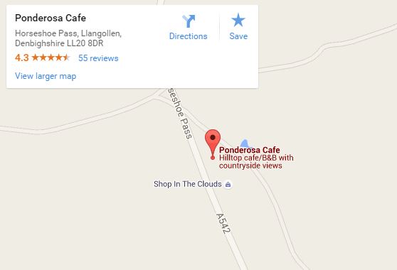 Ponderosa Cafe map