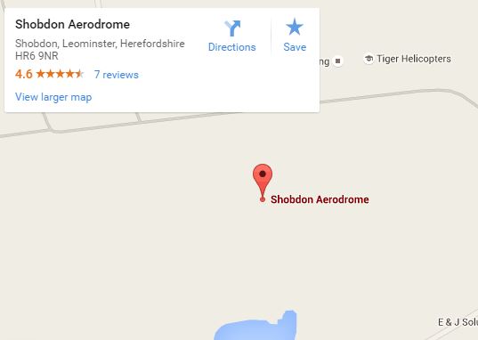 Shobdon Aerodrome map