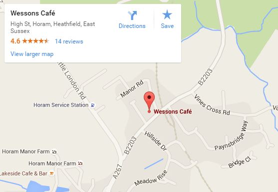 Wessons Cafe map