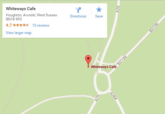 Whiteways cafe map