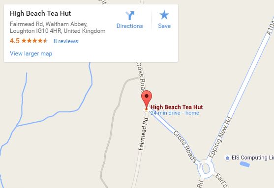 Berts tea hut map