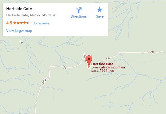 Hartside Cafe map