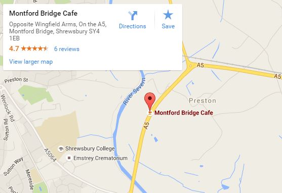 Montford Bridge Cafe map