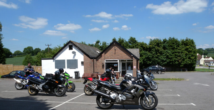 Loomies Moto Cafe outdoors credit Steve Parker Flickr