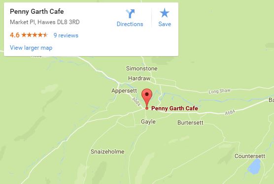 Penny Garth Cafe map