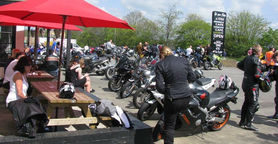 Route 1066 Cafe busy bike night credit FB