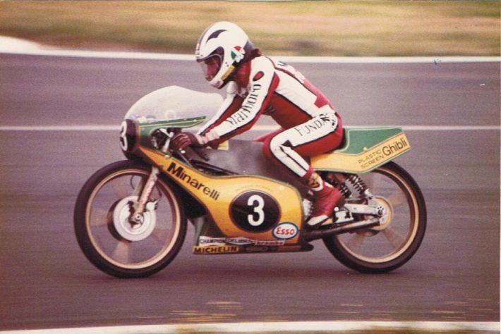 Nieto at Silverstone. Credit Phil Wain's Family Archive.