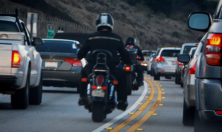 Lane splitting image credit fourbyfourblazer on flickr