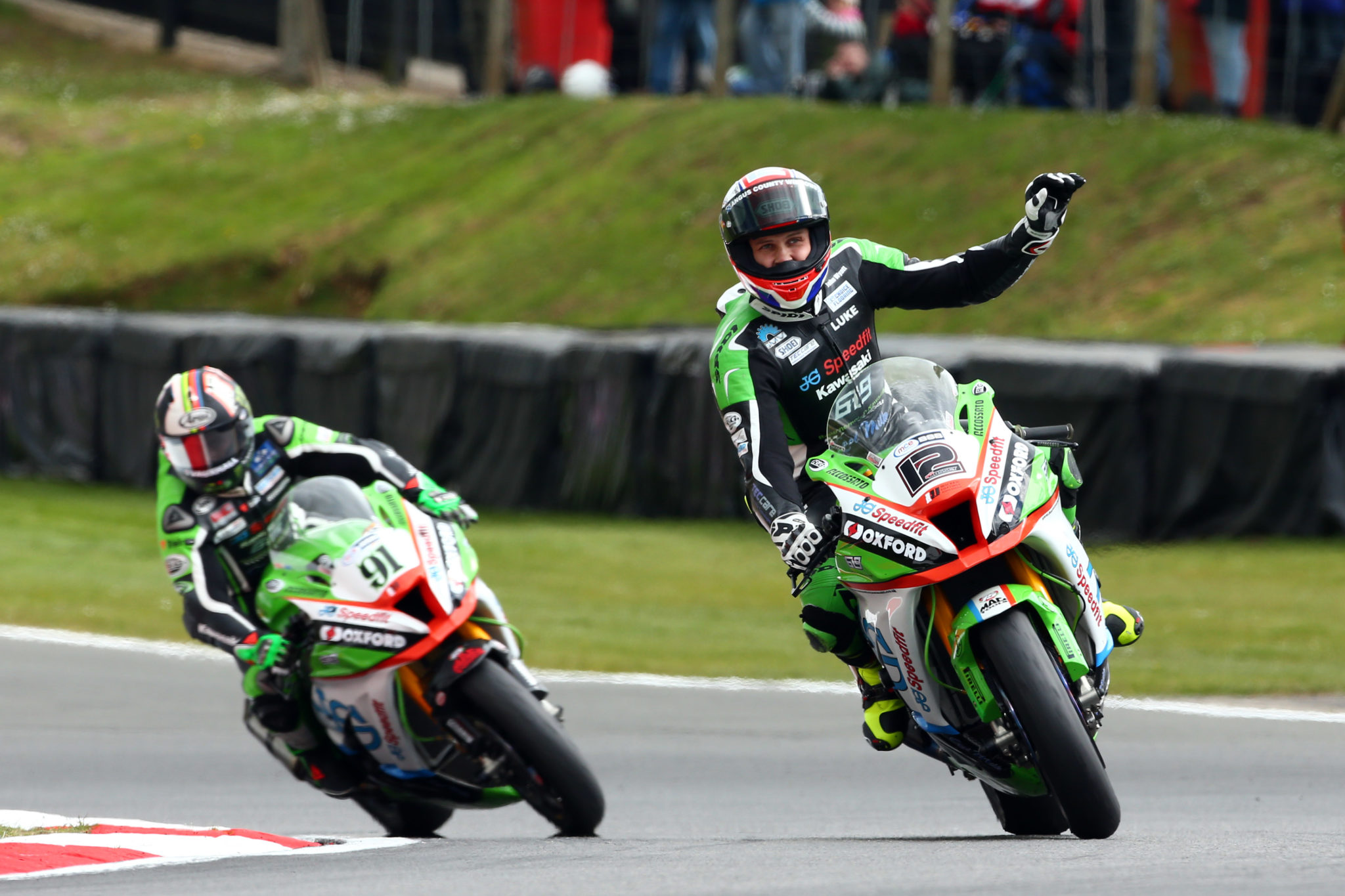 Leon Haslam and luke Mossey, image credit Tim Keeton - Impact Images Photography