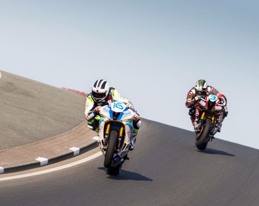 Michael and William Dunlop over Black Hill at North West 200 image credit Will Broadhead Photo on Twitter