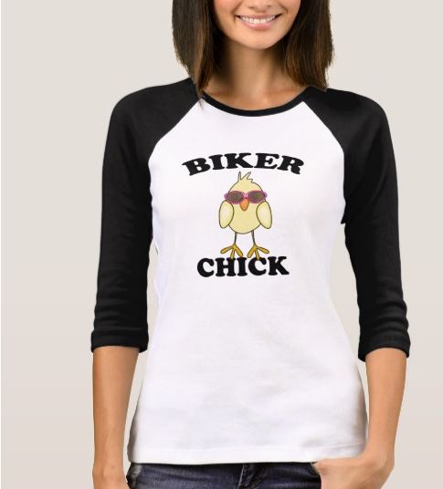 biker chick tee