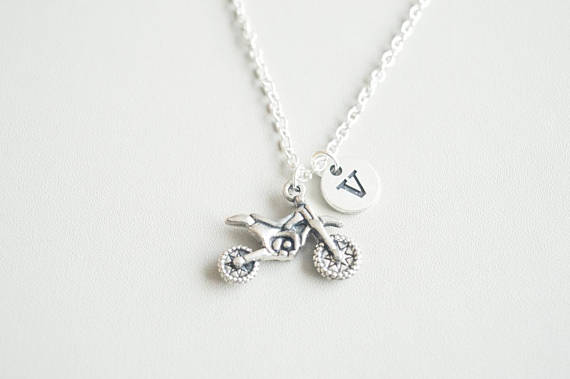 motorbike personalised necklace