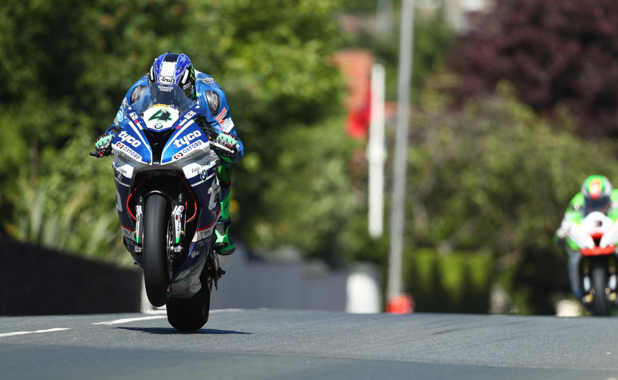 Ian Hutchinson at the TT in 2017 image by Double Red