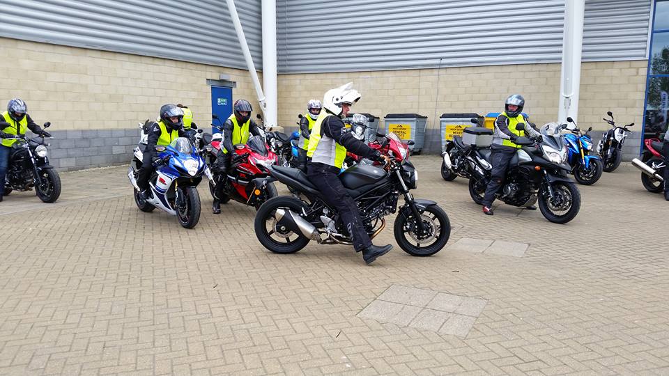 Getting ready for a test ride at MCN Festival 2017