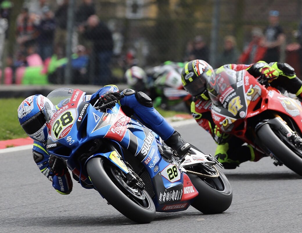 Bradley Ray in action at Brands Hatch credit @_HawkRacing Twitter account