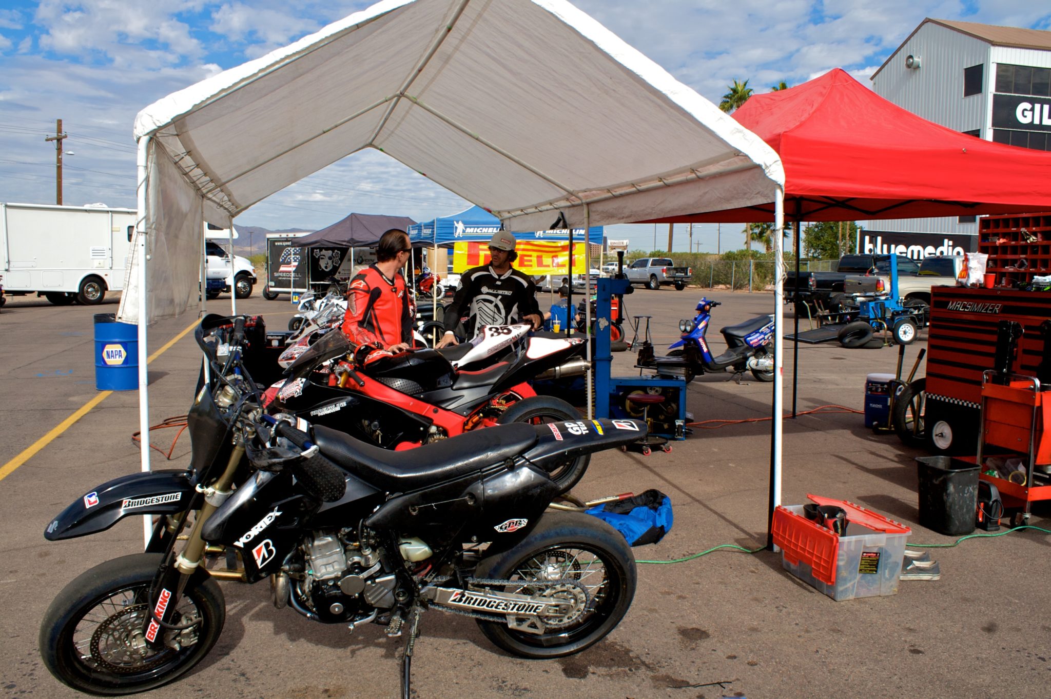 Track day set up credit Michael Martinez Flickr