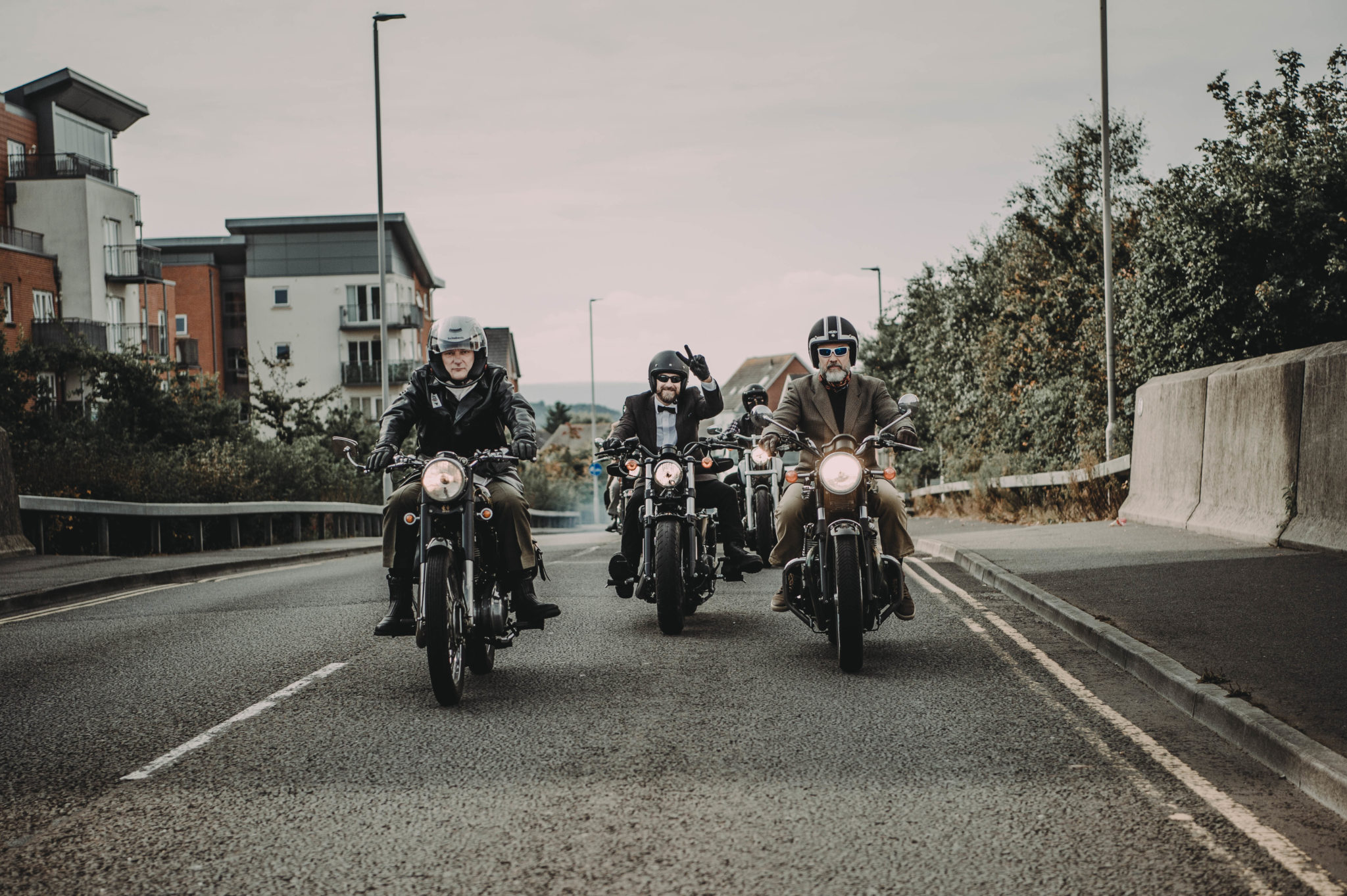 Bikers heading for a ride out