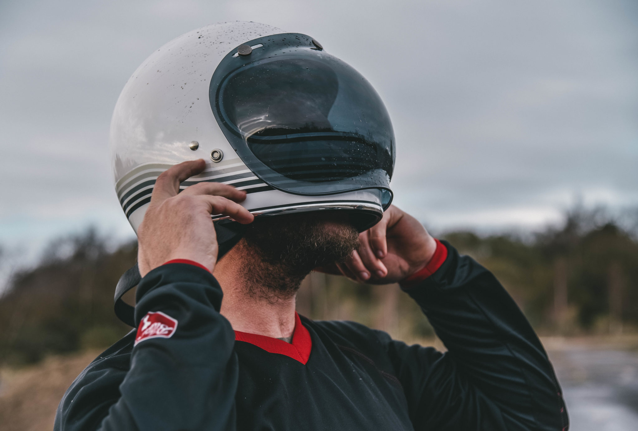 what to wear motorcycle helmet