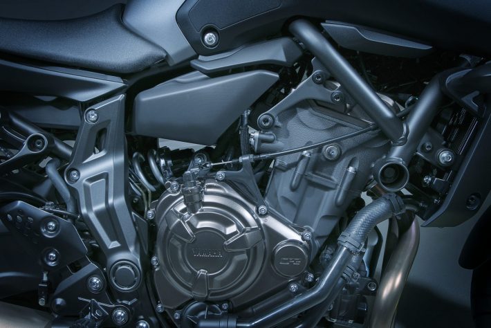 Yamaha MT-07 Engine credit Yamaha press